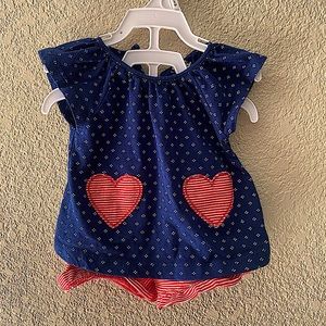 Size: 0-3months Brand: Child of mine- made by carters Color: Red, White, & Blue